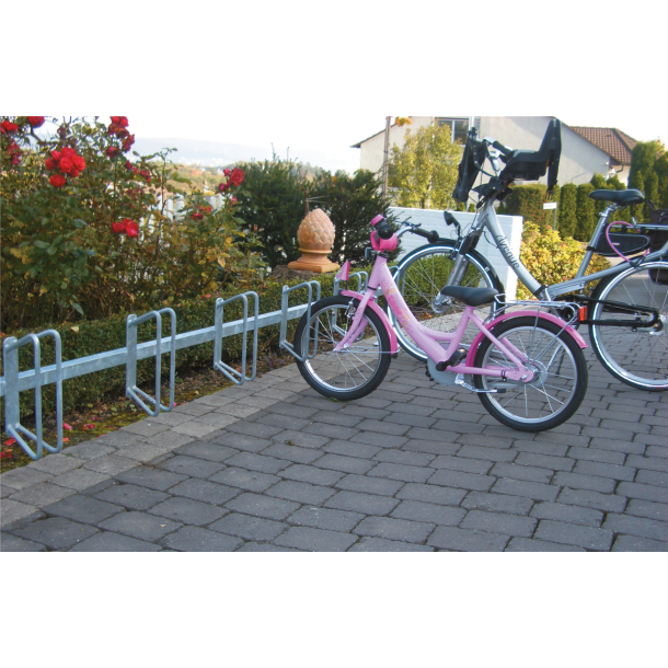 Bicycle rack  serial parking | Stand-alone constructionfor plugging down | Bicycle positioning:straight, 90